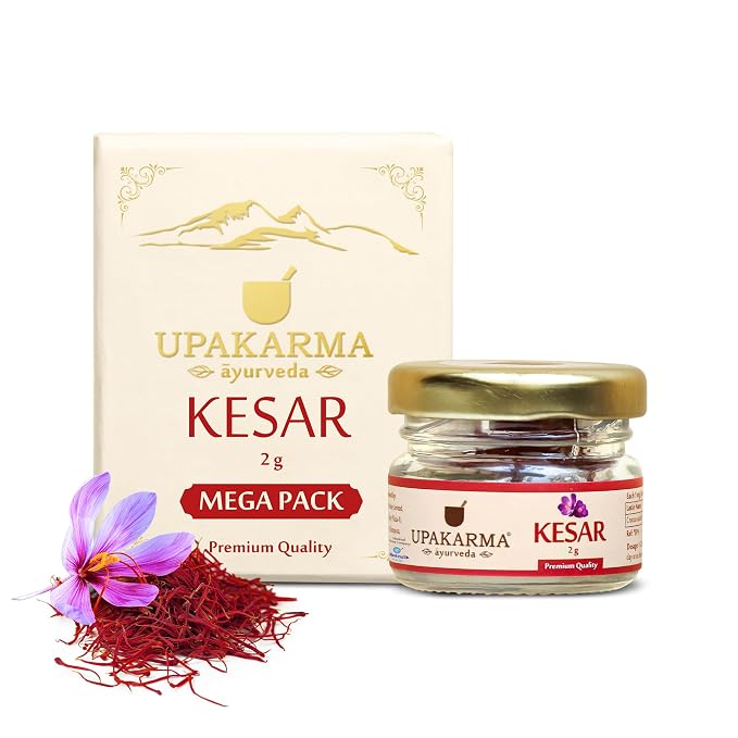 2 Gram- Pack of 1 UPAKARMA Original Kashmiri Kesar/Saffron | Handpicked Pure Finest Grade |