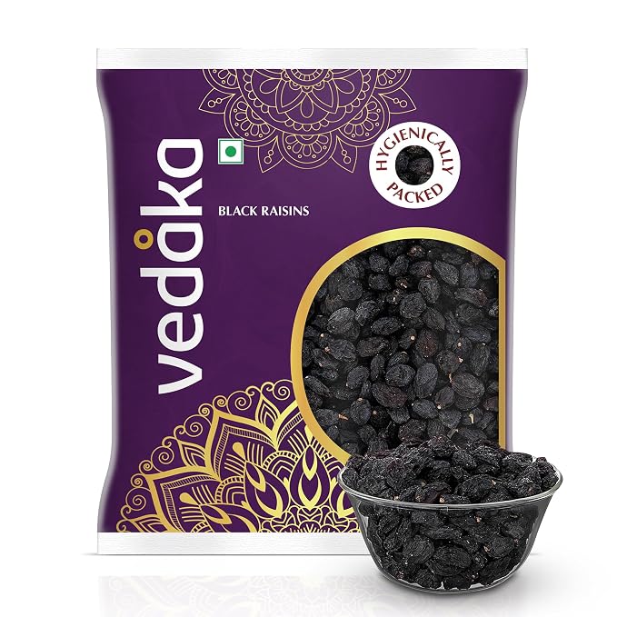 1Kg- Vedaka Premium Black Raisins | Kali Kishmish